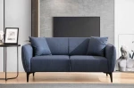 Hanah Home 2 vietų sofa Belissimo - Mėlyna