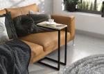 Šoninis staliukas ADRK Furniture Spark, 62x30x40 cm, šviesiai rudas/juodas