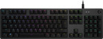 Mechaninė Žaidimų klaviatūra Logitech G512 Carbon, su RGB pašvietimu, išdėstymas: US tarptautinis, GX Red Linear