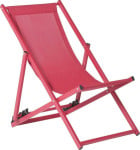 Beliani Lumarko Garden Lounger raudonas LOCRI!