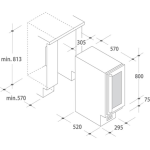 Įmontuojamas Candy Vyno šaldytuvas CCVB 30/1