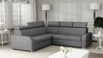 Kampinė sofa-lova Osle, pilka