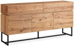 Sideboard BYRON 160x41xH80cm, oak