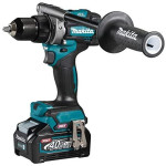 Makita DF001GM201 Akumuliatorinis gręžtuvas-suktuvas XGT, 140/68Nm, bešepetėlinis variklis, 13mm metalinis griebtuvas, 2X4,0Ah, greitasis kroviklis; MAKPAC lagaminas