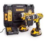 DEWALT akumuliatorinių įrankių rinkinys DCK266P2T 18V (DCD796 + DCF887) 2x5.0Ah, TSTAK II lagaminas