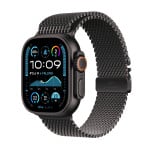 Apple Watch Ultra 2 GPS + Cellular 49mm Black Titanium Case with Black Titanium Milanese Loop - L MX5V3EL/A