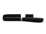 Modulinė sofa Micadoni Miley, juoda