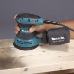 Makita BO5031K Ekscentrinis šlifuoklis, 300 W, 125 mm, 4000-12000 min-1, 2,8 mm, lagaminas, 1,3kg