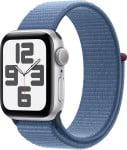 Apple Watch SE GPS 40mm Silver Aluminium Case with Winter Blue Sport Loop - MRE33ET/A