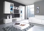 Cama living room storage set SAMBA B baltas gloss