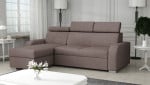 Kampinė sofa-lova Osle, ruda