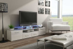 Cama TV stand EVORA 200 baltas gloss