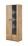 Cama display cabinet SOHO S6 2D2S lefkas oak/juodas