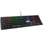 Ducky Shine 7 PBT klaviatūra žaidimams – MX–Juodas– US išdėstymas, RGB LED, blackout