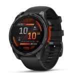 Garmin fēnix® 8 – 47mm AMOLED Slate grey with Black silicone band