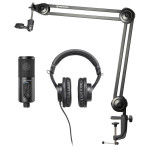 Ausinės Audio-Technica turinio kūrimo paketas – juodas