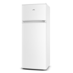 ETA | Šaldytuvas | ETA254690000E | Energy efficiency class E | Free standing | Double Door | Height 142.6 cm | Šaldytuvas net capacity 169 L | Šaldiklis net capacity 37 L | 40 dB | Baltas