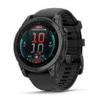 Garmin fēnix® E Slate grey steel with Black silicone band