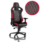 Žaidimų kėdė Noblechairs EPIC mousesports Edition PU-Leather Gaming Chair, Juoda-raudona