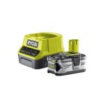 Akumuliatorių kroviklio ir akumuliatoriaus rinkinys Ryobi RC18120-140 One+, 18 V, 4 Ah