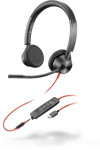 Plantronics POLY Blackwire 3325 BW3325-M USB-A Ausinės