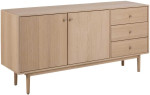 Sideboard ASTON 160x40x75cm, light oak