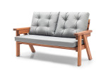 Trivietė lauko sofa Floriane Garden Abant, pilka