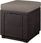 Lauko pufas Keter Cube, rudas