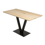 Valgomojo stalas Asir Sun Table - Silverbirch, rudas/juodas