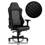 Noblechairs Kėdės, apsirengusios HERO Real Leather - pelituoli, musta