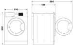 WHIRLPOOL Skalbimo mašina WRBSS 6249 W EU, 6kg, 1200 rpm, Energy class E, Gylis 42.5 cm, Inverter motor