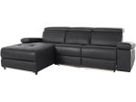 Trivietė sofa Loft Rayland, juoda