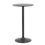 Bar table IBIZA D60xH105cm, juodas ash