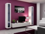 Cama Living room cabinet set VIGO 5 baltas gloss