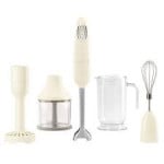 Rankinis blenderis - Smeg Hand Blender with Accessories 50' Style Cream