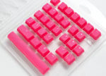 Ducky Rubber Keycap Set | 31vnt, Cosmic Pink