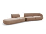 Modulinė sofa Micadoni Miley, ruda