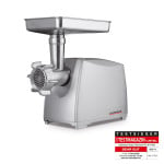 Mėsmalė Mėsos malimo mašina Gastroback Design Mincer Pro M 41408 Sidabrinis, Greičių skaičius 2, 3 malimo diskai (3 mm / 4,8 mm / 8 mm), Kebbe priedas rytietiškai virtuvei, dešrų įdaro ir sausainių tvirtinimas