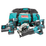 Įrankių rinkinys Makita DLX5032T (DDF484 + DTD153 + DHS680 + DJR187 + DHR242); 18 V; 3x5,0 Ah akum.