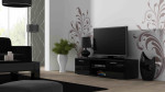 Cama Meble Cama TV stand SOHO 140 juodas/juodas gloss