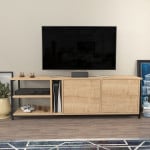 TV stalas Primrose - Black, Oak