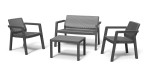 Lauko baldų komplektas Emily Patio Set, pilkas