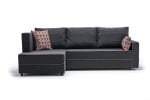 Kampinė sofa-lova Ece Left, pilka