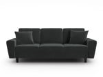 Sofa-lova Micadoni Moghan, 235x100x88 cm, juoda