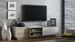 Cama TV cabinet SIGMA1 180 sonoma oak/baltas gloss