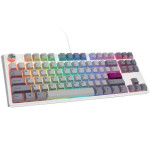 Ducky One 3 Mist Pilkas TKL klaviatūra žaidimams, RGB LED – MX–Mėlyna – US išdėstymas