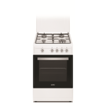 Viryklė Simfer | Cooker | 4401SGRBB | Hob type Gas | Oven type Gas | Baltas | Plotis 50 cm | Gylis 55 cm | 49 L