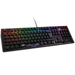 Ducky Shine 7 PBT klaviatūra žaidimams, MX–Raudona, RGB LED – blackout – DE išdėstymas