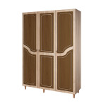 Spinta Kalune Design Wardrobe 863 (VI), 135 cm, ąžuolo spalvos/tamsiai ruda