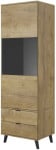 NEST W-2 display cabinet color: lefkas oak / juodas